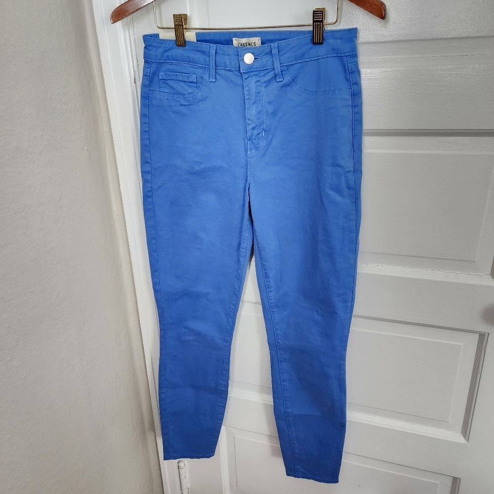 NEW L’Agence Margot Skinny High Rise Jeans Blue Size 27